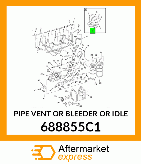 PIPE VENT OR BLEEDER OR IDLE 688855C1