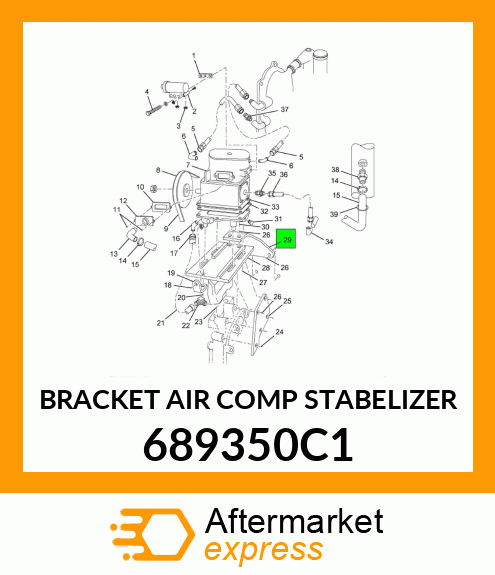 BRACKET AIR COMP STABELIZER 689350C1