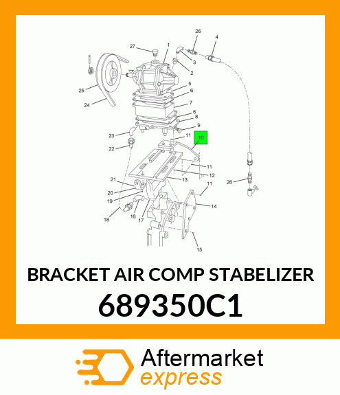 BRACKET AIR COMP STABELIZER 689350C1