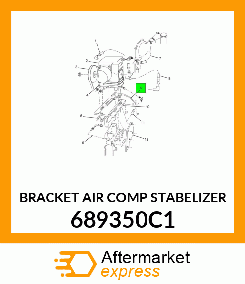 BRACKET AIR COMP STABELIZER 689350C1