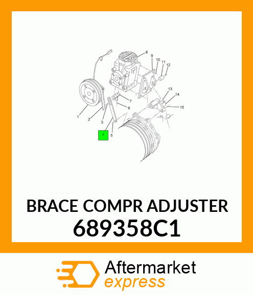 BRACE COMPR ADJUSTER 689358C1