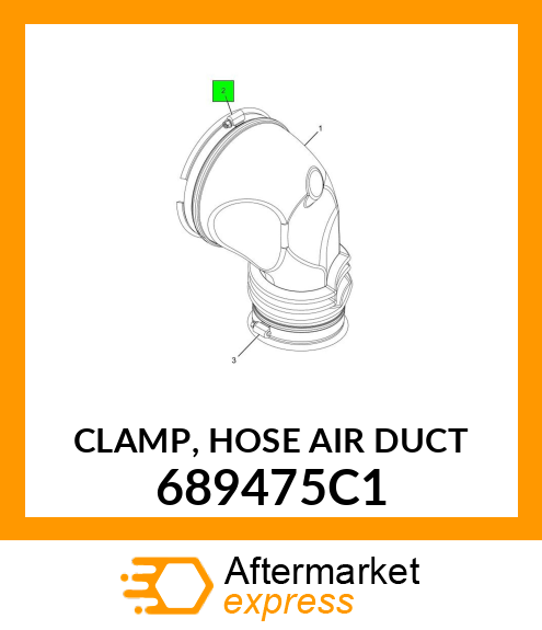CLAMP, HOSE AIR DUCT 689475C1