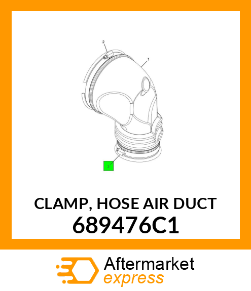 CLAMP, HOSE AIR DUCT 689476C1