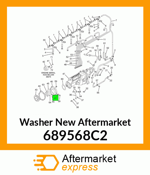 Washer New Aftermarket 689568C2