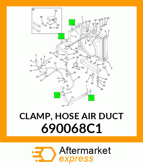 CLAMP, HOSE AIR DUCT 690068C1