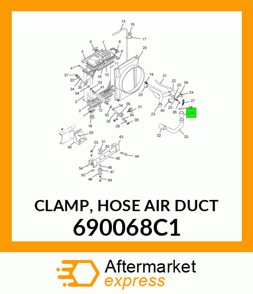 CLAMP, HOSE AIR DUCT 690068C1