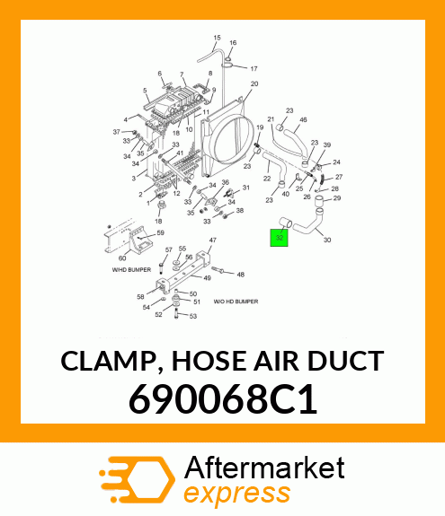 CLAMP, HOSE AIR DUCT 690068C1