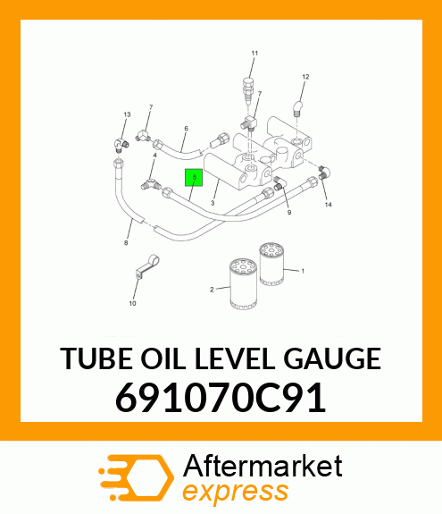 TUBE OIL LEVEL GAUGE 691070C91