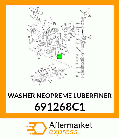 WASHER NEOPREME LUBERFINER 691268C1