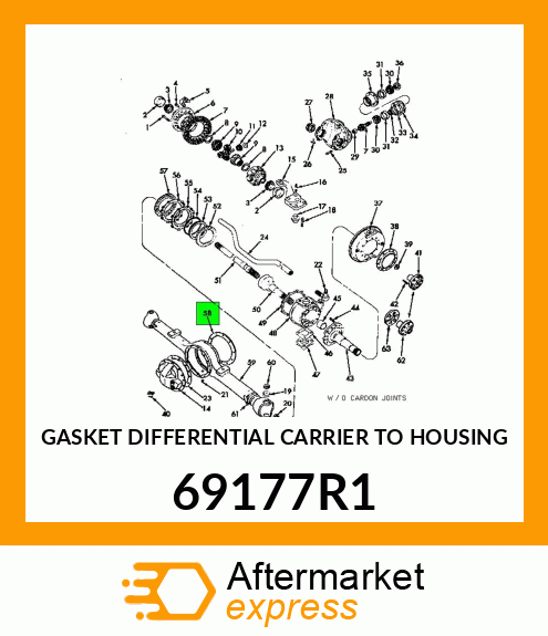 GASKET DIFFERENTIAL CARRIER TO HOUSING 69177R1