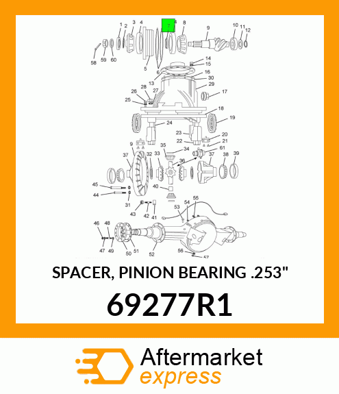 SPACER, PINION BEARING .253" 69277R1