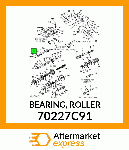 BEARING, ROLLER 70227C91