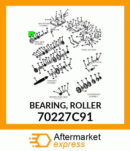 BEARING, ROLLER 70227C91