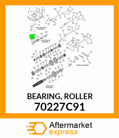 BEARING, ROLLER 70227C91