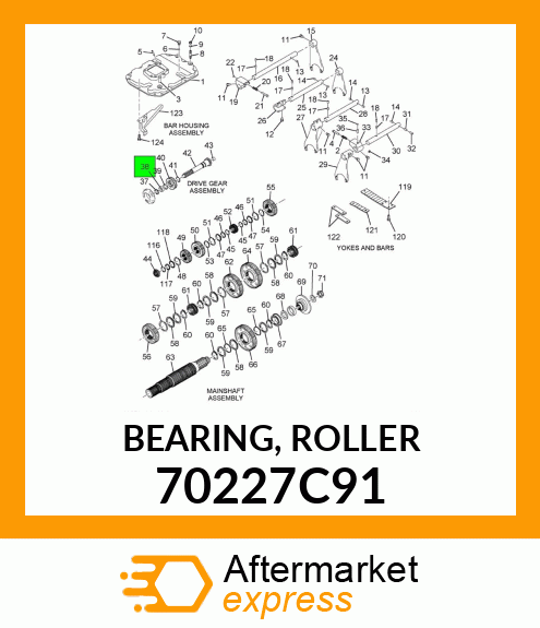 BEARING, ROLLER 70227C91