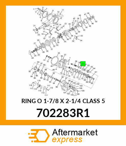 RING O 1-7/8 X 2-1/4 CLASS 5 702283R1