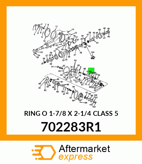 RING O 1-7/8 X 2-1/4 CLASS 5 702283R1