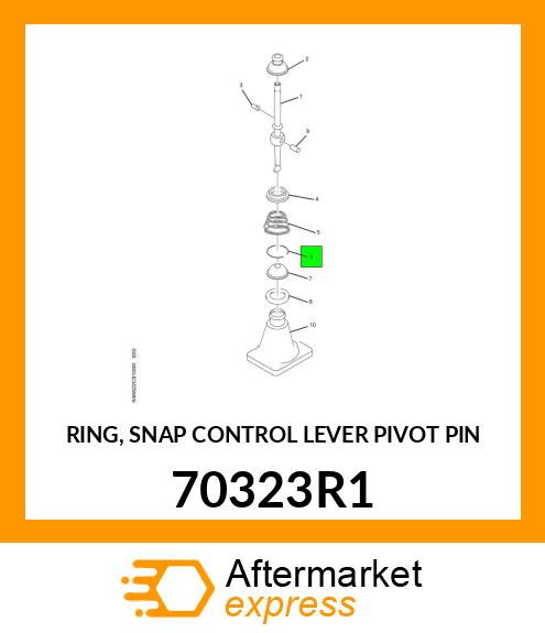 RING, SNAP CONTROL LEVER PIVOT PIN 70323R1
