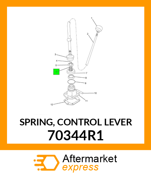 SPRING, CONTROL LEVER 70344R1