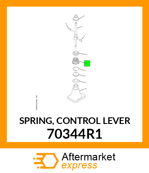 SPRING, CONTROL LEVER 70344R1