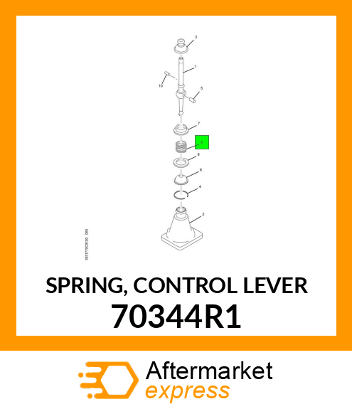 SPRING, CONTROL LEVER 70344R1