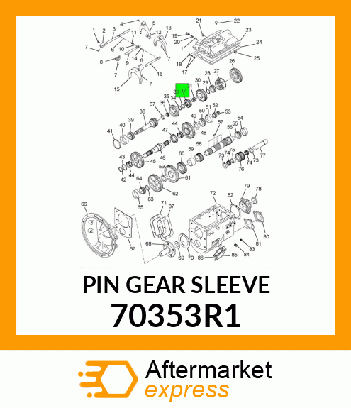 PIN GEAR SLEEVE 70353R1