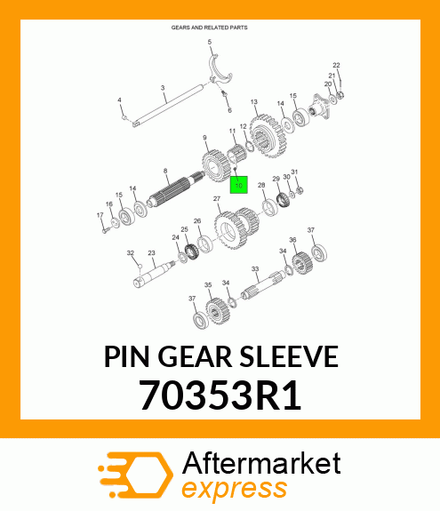 PIN GEAR SLEEVE 70353R1