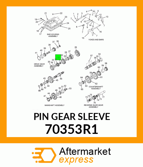 PIN GEAR SLEEVE 70353R1