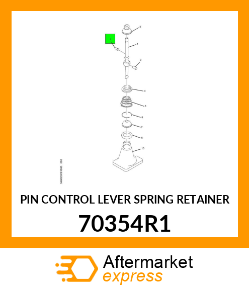 PIN CONTROL LEVER SPRING RETAINER 70354R1