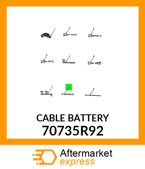 CABLE BATTERY 70735R92