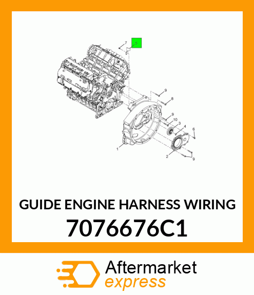 GUIDE ENGINE HARNESS WIRING 7076676C1