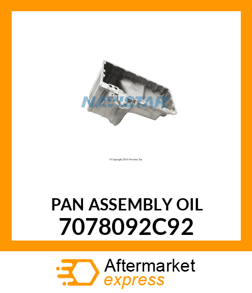 PAN ASSEMBLY OIL 7078092C92