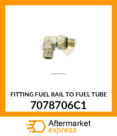 FITTING FUEL RAIL TO FUEL TUBE 7078706C1