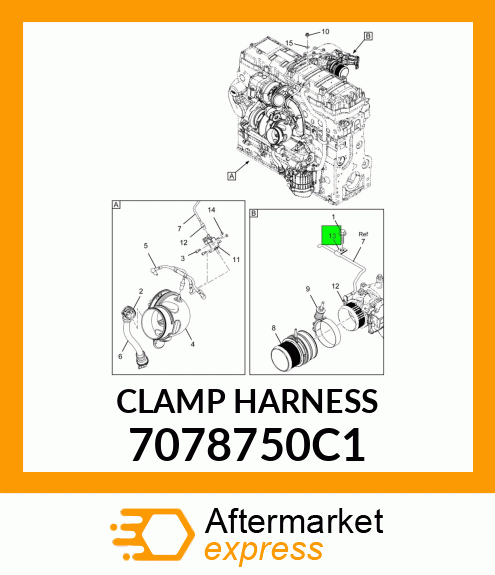 CLAMP HARNESS 7078750C1