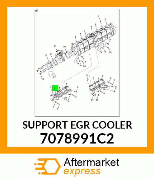 SUPPORT EGR COOLER 7078991C2