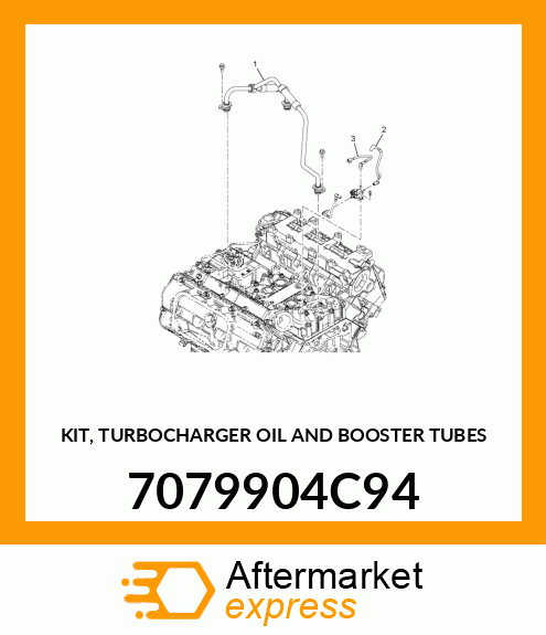 KIT, TURBOCHARGER OIL AND BOOSTER TUBES 7079904C94