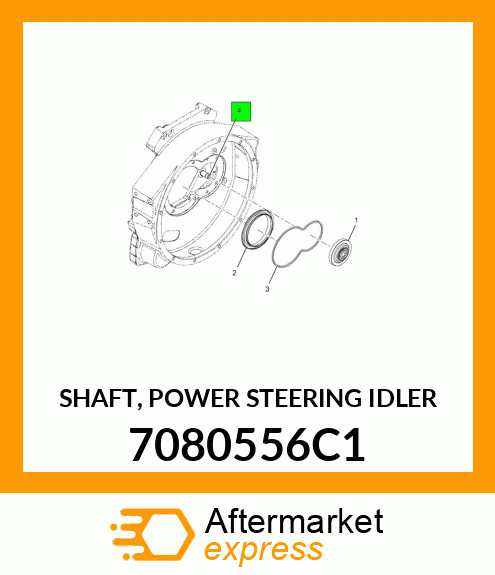 SHAFT, POWER STEERING IDLER 7080556C1