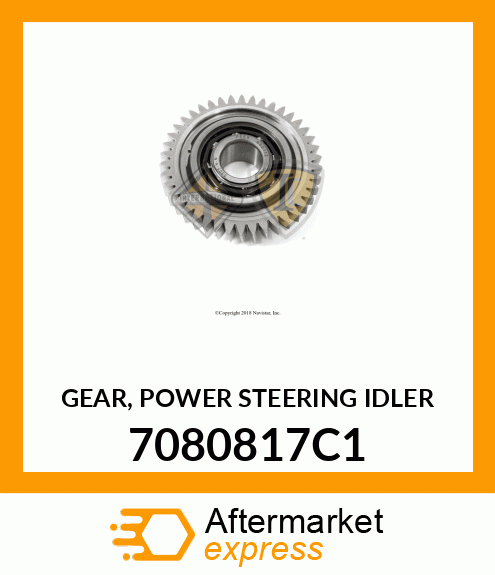 GEAR, POWER STEERING IDLER 7080817C1