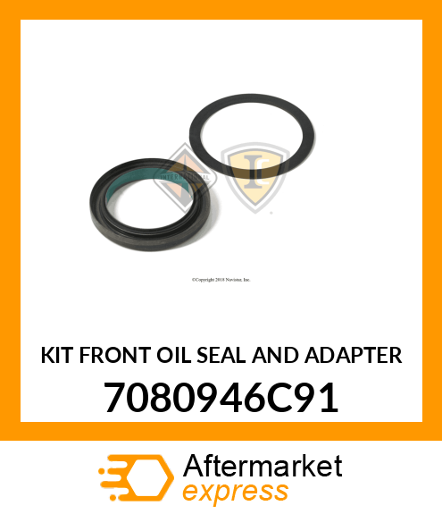 KIT FRONT OIL SEAL AND ADAPTER 7080946C91