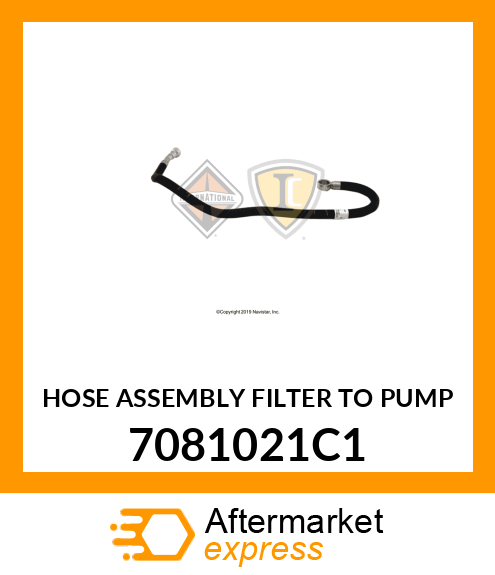 HOSE ASSEMBLY FILTER TO PUMP 7081021C1