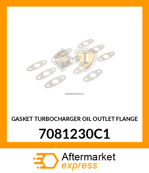 GASKET TURBOCHARGER OIL OUTLET FLANGE 7081230C1