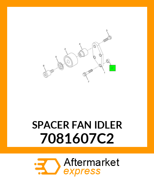SPACER FAN IDLER 7081607C2