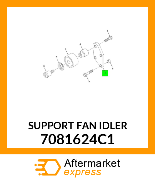 SUPPORT FAN IDLER 7081624C1