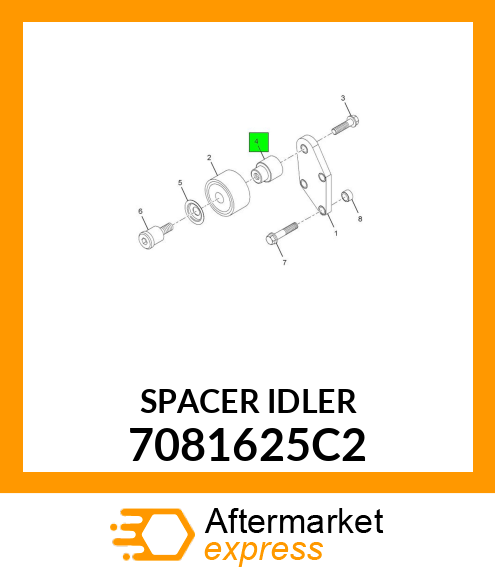 SPACER IDLER 7081625C2