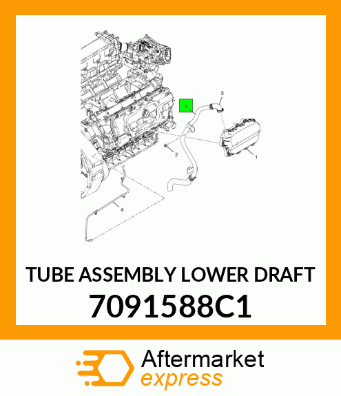 TUBE ASSEMBLY LOWER DRAFT 7091588C1