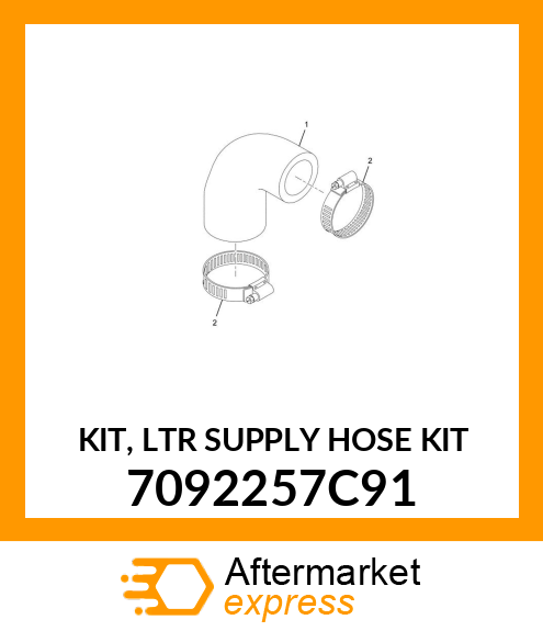 KIT, LTR SUPPLY HOSE KIT 7092257C91