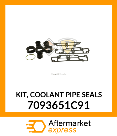 KIT, COOLANT PIPE SEALS 7093651C91