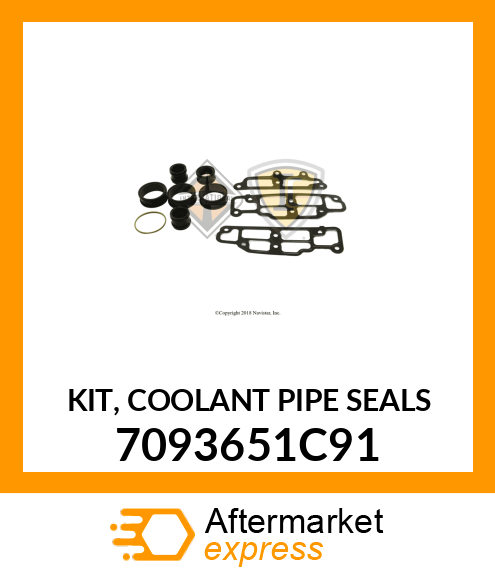 KIT, COOLANT PIPE SEALS 7093651C91