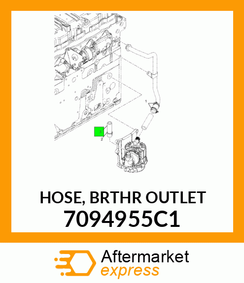 HOSE, BRTHR OUTLET 7094955C1