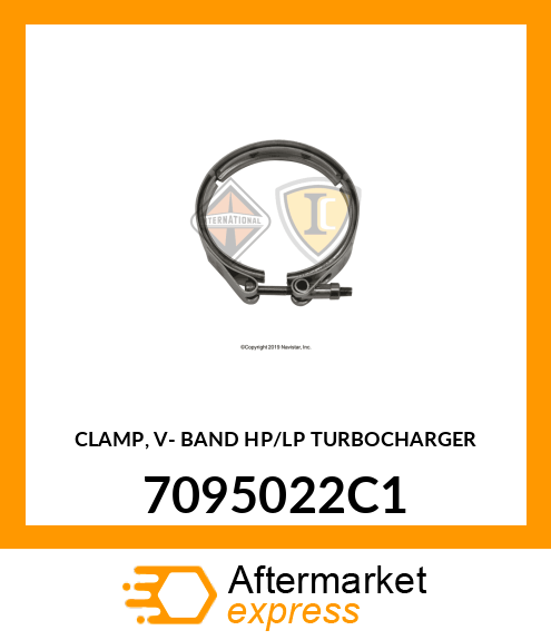 CLAMP, V- BAND HP/LP TURBOCHARGER 7095022C1